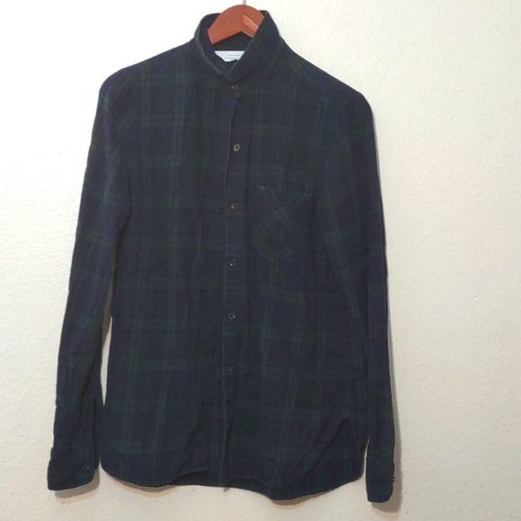 OLD NAVY Other - USED OLD NAVY LONG SLEEVE FLANNEL SHIRT MEN TALL M GREEN AND BLUE